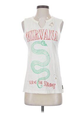 NIRVANA Serve The Servants Distressed Tee Shirt Top Tunic GRUNGE 90s XS RARE